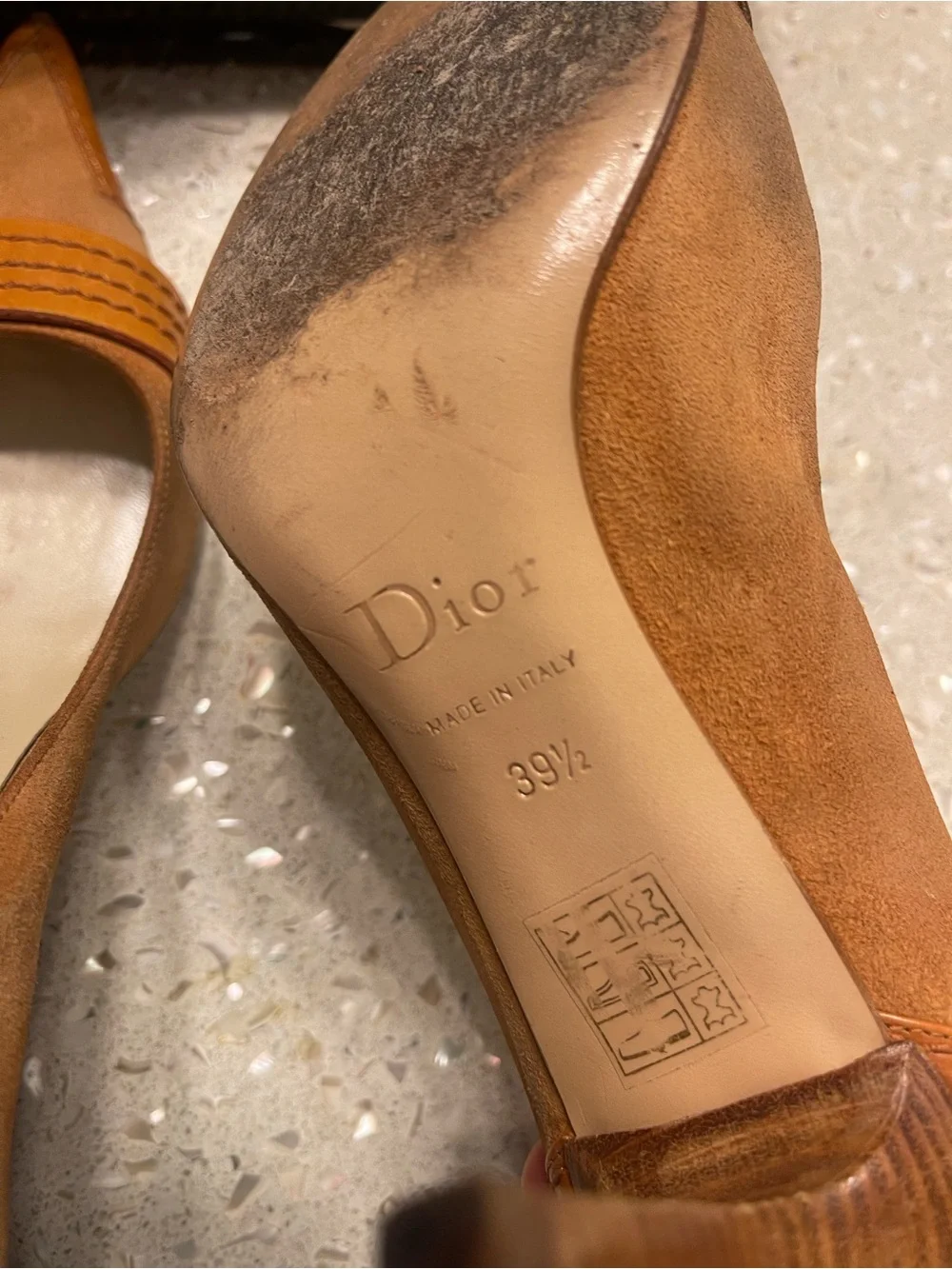 Dior Brown Suede Leather Heels - Picture 2 of 4